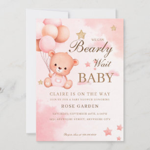 Vi kan bota vänta på babyskor Inbjudan