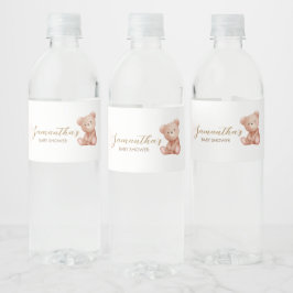 Vi kan bota vänta på babyskor vattenflaskor etikett