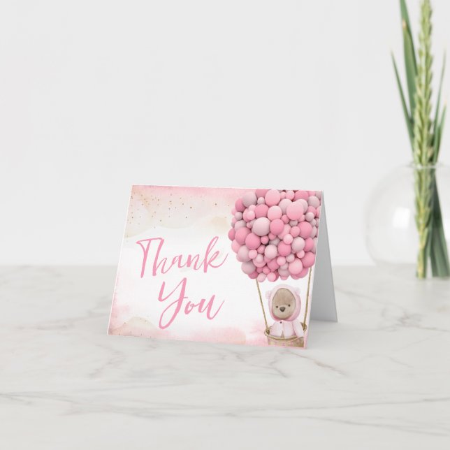 Vi kan bota vänta på babyvisa tackkort (Framsida)