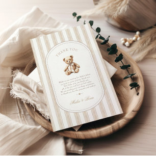 Vi kan bota vänta på babyvisa tackkort