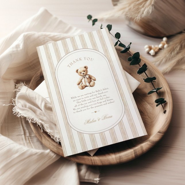 Vi kan bota vänta på babyvisa tackkort (Skapare uppladdad)