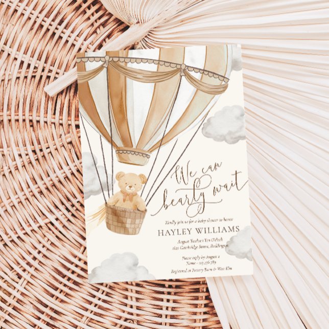 Vi kan bota vänta på en inbjudan till babyduschar (Skapare uppladdad)