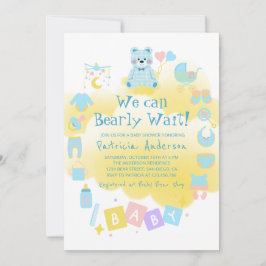 Vi kan bota vänta på inbjudan till Cute Boy Baby S