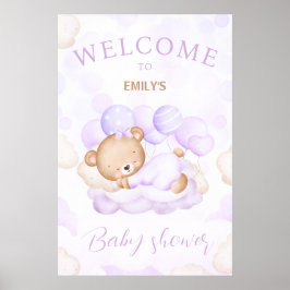 Vi kan bota väntan på välkomstskylt för Lila Babyd Poster