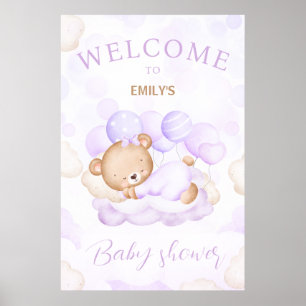 Vi kan bota väntan på välkomstskylt för Lila Babyd Poster