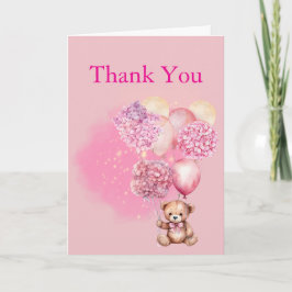 Vi kan btidiga Rosa Balloon Hydrangea Tack Kort