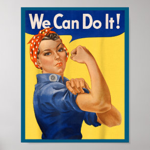 Vi Kan Det Rosie Riveter Feminist Poster