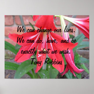 Vi kan förändra våra liv. poster