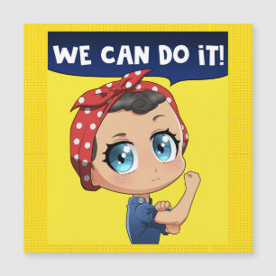 Vi kan göra det! Anime Rosie, Riveter Chibi Girl