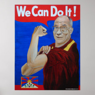 Vi kan göra det! - Dalai Lama Poster