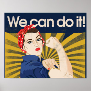 Vi kan göra det feminism poster