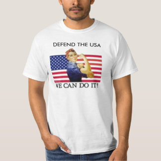 vi kan göra det, FÖRSVARAR USA Tee Shirt