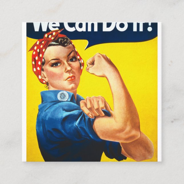 Vi kan göra det fyrkantigt visitkort (Framsida)