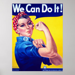Vi kan göra det genom att Poster Riveter Extra