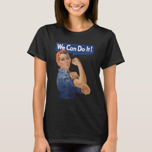Vi kan göra det genom Riveter, feminismen WWII Ro T Shirt