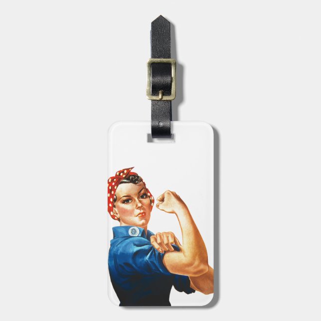 Vi kan göra det genom Riveter Women Power Bagagebricka (Vertikal Framsida)