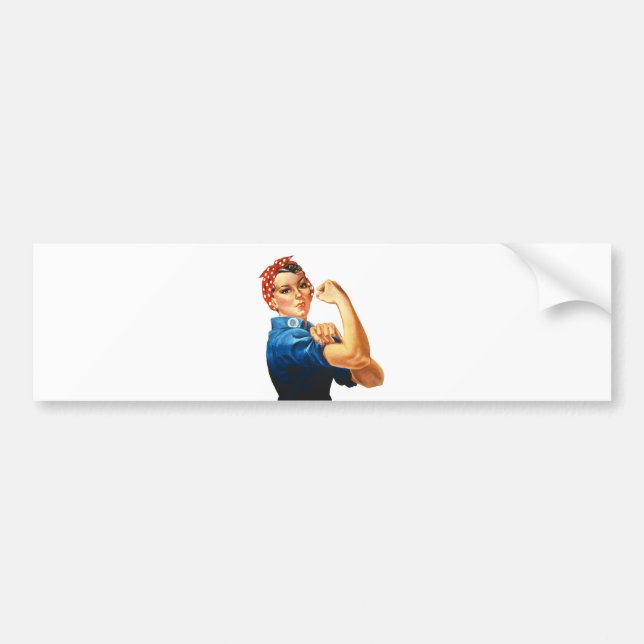 Vi kan göra det genom Riveter Women Power Bildekal (Framsidan)