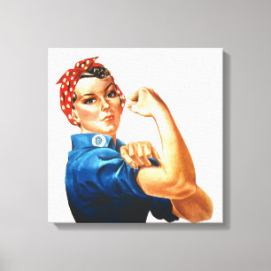 Vi kan göra det genom Riveter Women Power Canvastryck