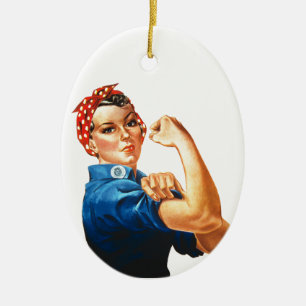 Vi kan göra det genom Riveter Women Power Julgransprydnad Keramik