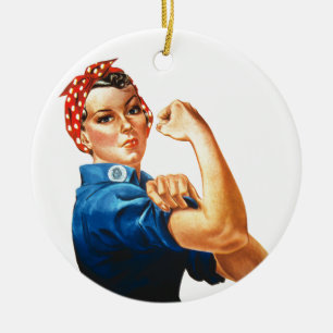 Vi kan göra det genom Riveter Women Power Julgransprydnad Keramik