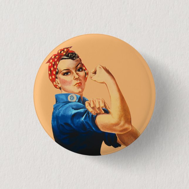 Vi kan göra det genom Riveter Women Power Knapp (Framsida)