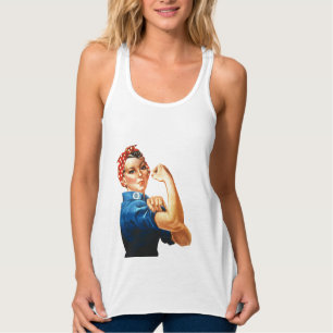 Vi kan göra det genom Riveter Women Power Linne Med Racerback