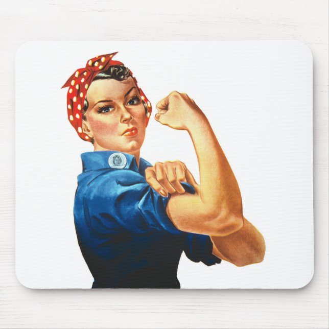 Vi kan göra det genom Riveter Women Power Musmatta (Framsidan)
