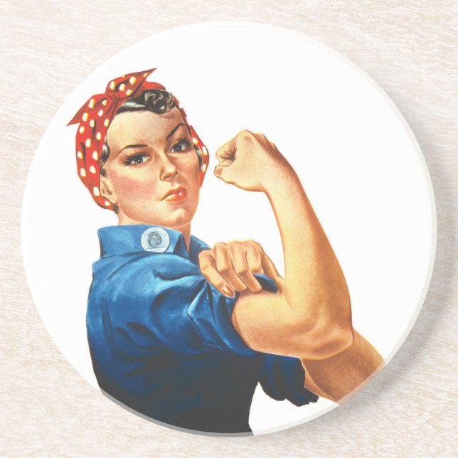Vi kan göra det genom Riveter Women Power Underlägg (Framsidan)
