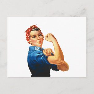 Vi kan göra det genom Riveter Women Power Vykort