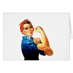 Vi kan göra det genom Riveter WWII-propaganda Hälsningskort