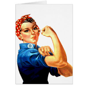 Vi kan göra det genom Riveter WWII-propaganda Hälsningskort