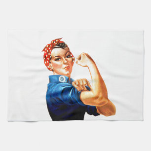 Vi kan göra det genom Riveter WWII-propaganda Kökshandduk