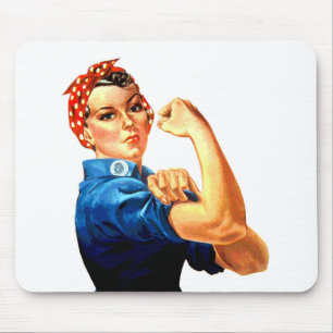 Vi kan göra det genom Riveter WWII-propaganda Musmatta