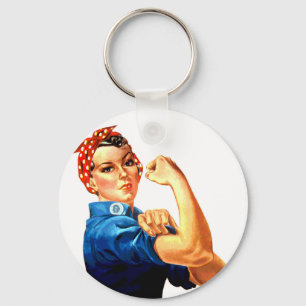 Vi kan göra det genom Riveter WWII-propaganda Nyckelring