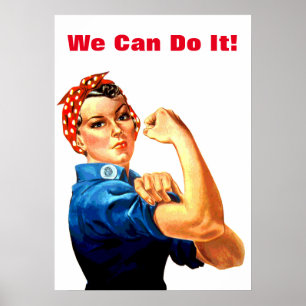 Vi kan göra det genom Riveter WWII-propaganda Poster