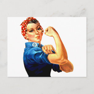 Vi kan göra det genom Riveter WWII-propaganda Vykort
