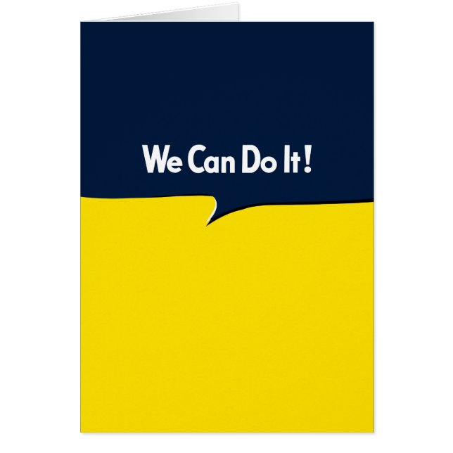 Vi kan göra det hälsningskort (Framsidan)