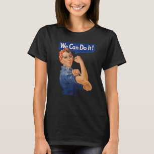 Vi kan göra det på Riveter Feminist Wwii Rosey T Shirt
