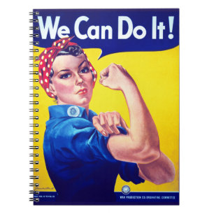 Vi kan göra det på Rsie Riveter Anteckningsbok Med Spiral