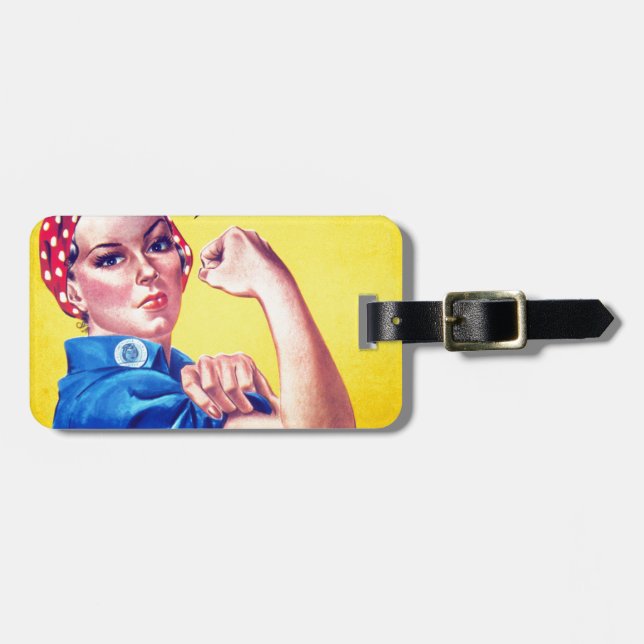 Vi kan göra det på Rsie Riveter Bagagebricka (Horisontell Framsida)