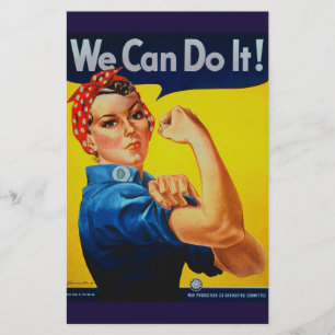 Vi kan göra det på Rsie Riveter Brevpapper