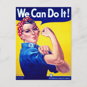 Vi kan göra det på Rsie Riveter Vykort