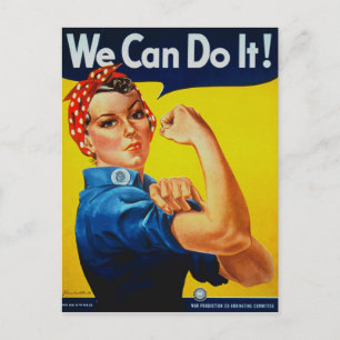 Vi kan göra det på Rsie Riveter Vykort