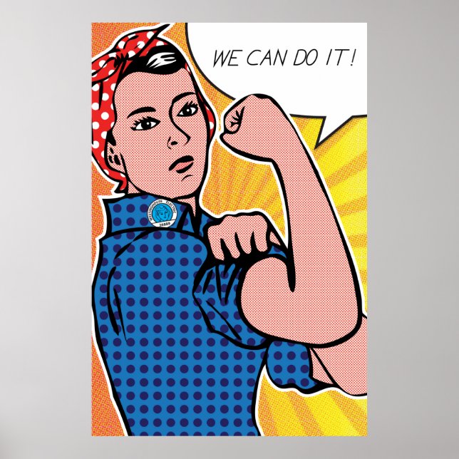 Vi kan göra det! Polka dots Poster (Framsidan)