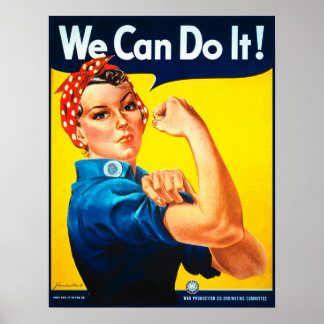 Vi kan göra det! Rosie of the Riveter Poster Print