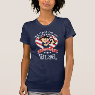 VI KAN GÖRA DET - Rosie Riveter med Kettlebell T Shirt