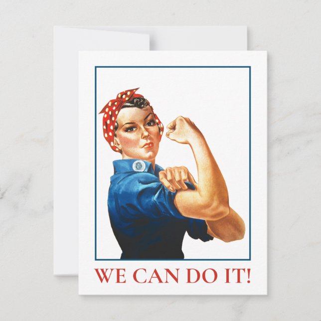 Vi kan göra det Rosie Riveter Women Power WWII-kor (Framsida)