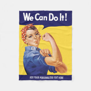 Vi kan göra det! Rosie riveteren Fleecefilt