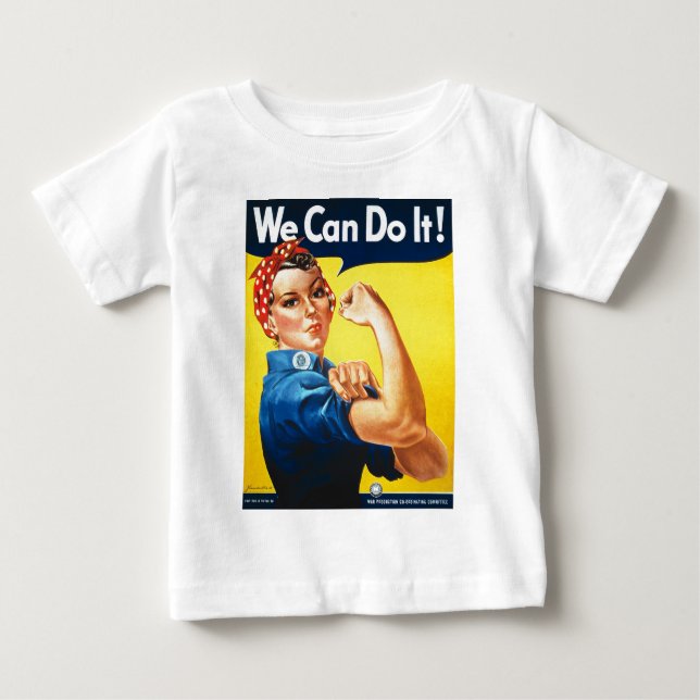 Vi kan göra det! Rosie riveteren Tee (Framsida)