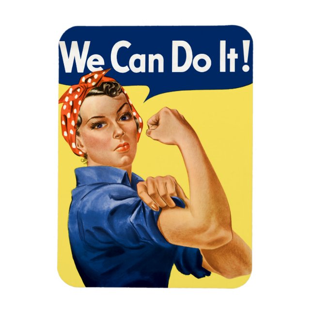 Vi kan göra det! Rosie the Riveter Magnet (Vertikal)
